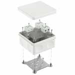 Коробка огнестойкая для о/п двухкомпонентная 60-0300-FR10.0-6 Е15-Е120 RAL9003 100х100х50 (14 шт/уп) Промрукав Коробка огнестойкая для о/п двухкомпонентная 60-0300-FR10.0-6 Е15-Е120 RAL9003 100х100х50 (14 шт/уп) Промрукав