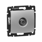 Розетка 1гн ТВ проходная с/у алюминий механизм Valena Classic Legrand Розетка 1гн ТВ проходная с/у алюминий механизм Valena Classic Legrand