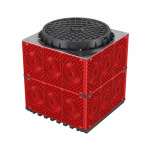 Колодец пластиковый для кабельной канализации с пластиковым люком, 750х750х750 ДКС