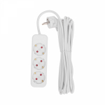 Удлинитель 3гн с З/К 5м белый 16А 3х1,0мм STANDARD Rexant (1/20)