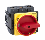 ВЫКЛЮЧАТЕЛЬ-РАЗЪЕДИНИТЕЛЬ 3P 125A IP20 С КРАСНОЙ РУКОЯТКОЙ НА ДВЕРЦУ 4 ВИНТАМИ С ЗАМКОМ