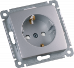 Розетка HEGEL 1-мест. механизм с накладкой с З/К скр. уст-ки16А 220-250В со шторками IP00 серебро Розетка HEGEL 1-мест. механизм с накладкой с З/К скр. уст-ки16А 220-250В со шторками IP00 серебро