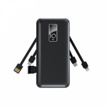 Портативное зарядное устройство Power Bank (аккумуляторная батарея) 10000 mAh, черное REXANT Портативное зарядное устройство Power Bank (аккумуляторная батарея) 10000 mAh, черное REXANT