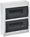 Бокс ЩРН-П-24мод настен пласт бел (дв.прозр) 2 ряда IP41 GENERICA IEK (1/10)