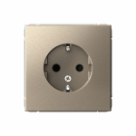 Розетка 1гн с З/К шторки с/у шампань механизм 16А ArtGallery Systeme Electric (1/10/20)