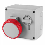 Розетка настенная с механической блокировкой и верхним расположением разъема IP67 16А 3P+E 400В Розетка настенная с механической блокировкой и верхним расположением разъема IP67 16А 3P+E 400В