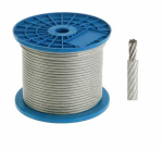 Трос стальной в ПВХ оплетке DIN 3055 2 мм (1/2) (250 м/уп) Промрукав