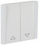 Выключатель управления жалюзи 2кл с/у белый FP211 FORTE&PIANO IEK (1/10/100)