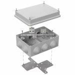 Коробка огнестойкая для о/п 40-0310-FR6.0-4 Е15-Е120 RAL7035 150х110х70 (6 шт/кор) Промрукав