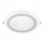 Панель светодиод круглая RLP-BL 16Вт 4000К 960Лм 195мм с подсветкой белая IP20 IN HOME (1/30)