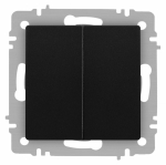 Выключатель 2кл с/у антрацит механизм 6-104-05 Accent Intro (1/10/200) Выключатель 2кл с/у антрацит механизм 6-104-05 Accent Intro (1/10/200)