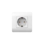 (NEW3-E) Розетка с/з со шторками, 16А, белый CHINT (1)
