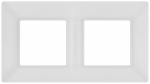 Рамка для розеток и выключателей ЭРА Elegance 14-5002-01М на 2 поста, белый матовый Рамка для розеток и выключателей ЭРА Elegance 14-5002-01М на 2 поста, белый матовый