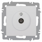 Розетка 1гн ТВ одиночная с/у белый механизм 6-301-01 Accent Intro (1/10/200) Розетка 1гн ТВ одиночная с/у белый механизм 6-301-01 Accent Intro (1/10/200)