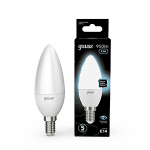 Лампа светодиод 9,5Вт свеча Е14 4100К 950Лм матовая Gauss Black (1/10/100) Лампа светодиод 9,5Вт свеча Е14 4100К 950Лм матовая Gauss Black (1/10/100)