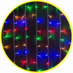 Гирлянда Navigator 93 707  NGF-C01-04 (занавес водопад RGBY 252 1.3*1.4м IP20 TR