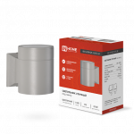 Светильник накладной настенный под лампу 1хGX53 230В серый IP65 односторонний НБУ ЦИЛИНДР-1xGX53-GR алюм IN HOME (1/20)