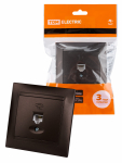 Розетка 1гн ТФ RJ11 с/у шоколад в сборе Лама TDM Розетка 1гн ТФ RJ11 с/у шоколад в сборе Лама TDM