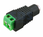 Разъем питания гнездо 2.1х5.5 мм с клеммной колодкой PROconnect (10/50/50)