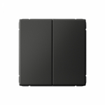 Выключатель 2кл кнопочный с/у базальт быстрозажим ArtGallery Systeme Electric (1/5)