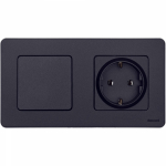 Выключатель 1кл с/у антрацит механизм INSPIRIA Legrand (1/20/100) Выключатель 1кл с/у антрацит механизм INSPIRIA Legrand (1/20/100)