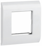 Лицевая рамка для модуля Mosaic 80х80мм металлический суппорт белая ITK (1/500)