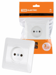 Розетка 1гн без З/К с/у белый 10А Ильмень TDM Розетка 1гн без З/К с/у белый 10А Ильмень TDM