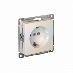 ATLASDESIGN РОЗЕТКА с заземлением, 16А, механизм, ЖЕМЧУГ