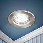 Светильник точечный штампованный 50Вт 12/220В MR16 сатин никель ST1 SN ЭРА (1/100) Светильник точечный штампованный 50Вт 12/220В MR16 сатин никель ST1 SN ЭРА (1/100)