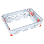 Основание неукомплектованное для монтажа ревизионной напольной коробки со вставкой для регулировки высоты суппортов стандартное исполнение 8/12 мод. Основание неукомплектованное для монтажа ревизионной напольной коробки со вставкой для регулировки высоты суппортов стандартное исполнение 8/12 мод.