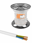 Провод ПВС 3х1,5 ГОСТ на катушке (100м), белый TDM Провод ПВС 3х1,5 ГОСТ на катушке (100м), белый TDM