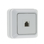 Розетка 1гн ТФ RJ11 о/у белый IP20 Рим EKF (1/10/50) Розетка 1гн ТФ RJ11 о/у белый IP20 Рим EKF (1/10/50)