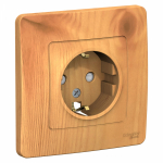 Розетка 1гн с З/К шторки с/у ясень 16А Blanca Systeme Electric