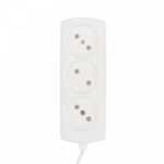 Удлинитель 3гн, 3 м, 2х0.75 мм , без з/к, белый PROconnect STANDARD