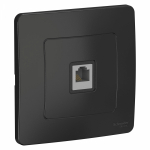 Розетка 1гн ТФ RJ11 с/у антрацит Blanca Systeme Electric Розетка 1гн ТФ RJ11 с/у антрацит Blanca Systeme Electric