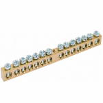 Шина "N" нулевая 6х9мм 14/1 (14 групп/крепеж по центру) (10 шт/уп) Промрукав