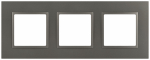 Рамка для розеток и выключателей ЭРА Elegance 14-5013-16 Classic, на 3 поста, титан Рамка для розеток и выключателей ЭРА Elegance 14-5013-16 Classic, на 3 поста, титан