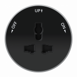 Розетка 1гн универс. антрацит 13А/250В MultiTrack Systeme Electric (1)