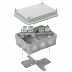 Коробка огнестойкая для о/п 40-0310-FR6.0-8 Е15-Е120 RAL7035 150х110х70 (6 шт/кор) Промрукав