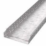 Лоток кабельный листовой 3000x300x80 сталь с перфорированной боковой стенкой толщ.1.5мм ПРОМРУКАВ