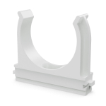 Крепёж-клипса для труб Полистирол белая д50 (10шт/200шт уп/кор) Промрукав Крепёж-клипса для труб Полистирол белая д50 (10шт/200шт уп/кор) Промрукав