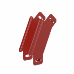 Угол д/листового кабель.лотка 45° вертикально ниспадающий (внешний) без соединит. разъема сталь ПРОМРУКАВ