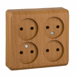 Розетка 4гн без З/К о/у бук 16А IP20 Этюд Systeme Electric Розетка 4гн без З/К о/у бук 16А IP20 Этюд Systeme Electric