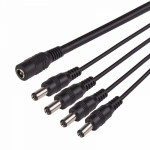 Разветвитель питания на 4 разъема 2,1х5,5мм REXANT (1/1/200) Разветвитель питания на 4 разъема 2,1х5,5мм REXANT (1/1/200)