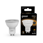 Лампа светодиод 9Вт GU10 3000K 830Лм MR16 Gauss Black (1/10/100) Лампа светодиод 9Вт GU10 3000K 830Лм MR16 Gauss Black (1/10/100)