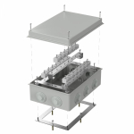 Коробка огнестойкая для о/п 40-0330-FR6.0-40 Е15-Е120 RAL7035 260х175х90 (7 шт/кор) Промрукав