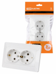 Розетка 2гн с З/К с/у белый 16А Ильмень TDM Розетка 2гн с З/К с/у белый 16А Ильмень TDM