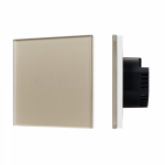 Выключатель сенсорный SWT-OMALI-S02-ZB-GD (250V, 10A, Zigbee) (Arlight, Стекло)