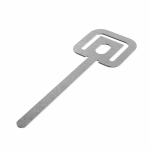 Хомут кабельный (стяжка) 68ммx23ммx0.5мм металл серый ПРОМРУКАВ