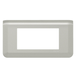 Рамка 1-пост. цвет алюминий матовый, пластик горизонтальная, Mosaic Legrand